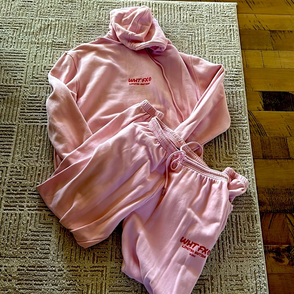 Pink and red White Fox sweat set